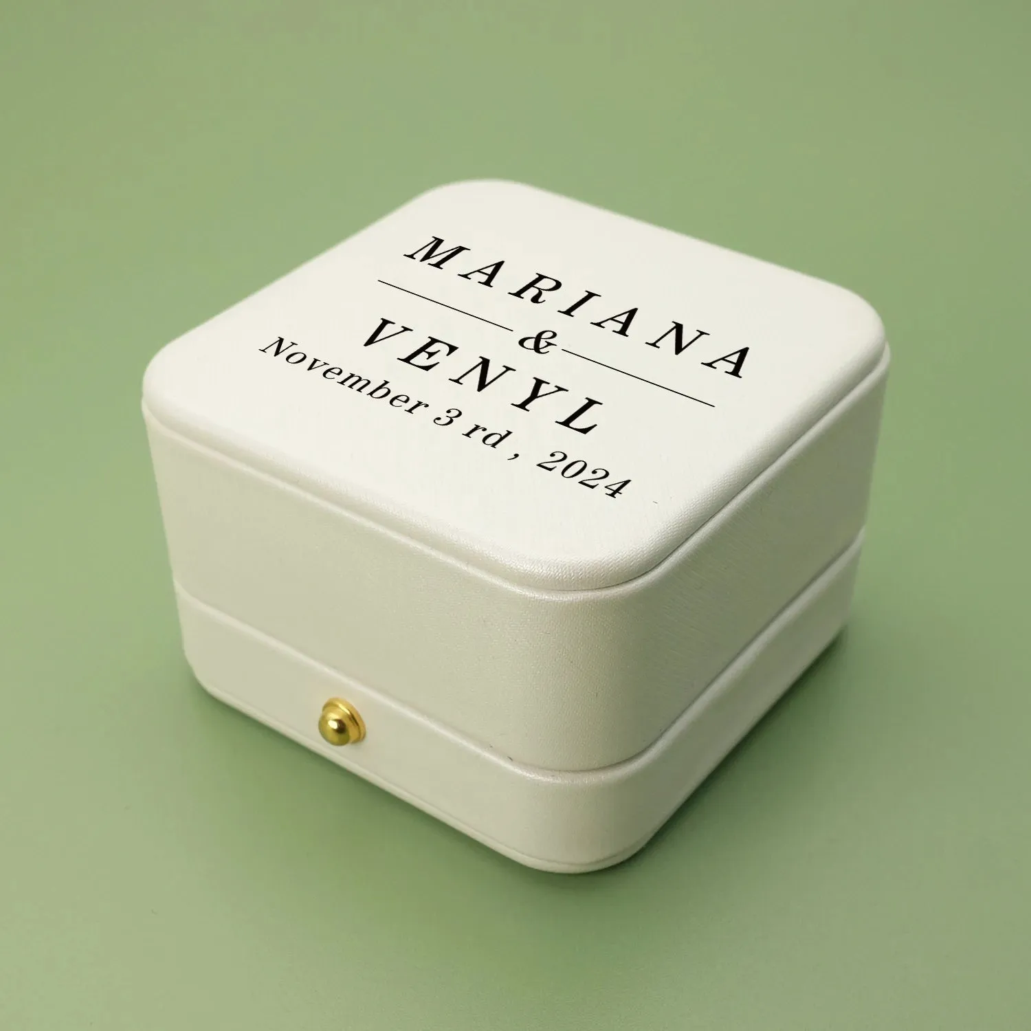Personalised Wedding Ring Bearer Box