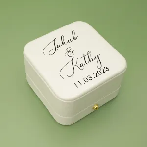 Personalised Wedding Ring Bearer Box