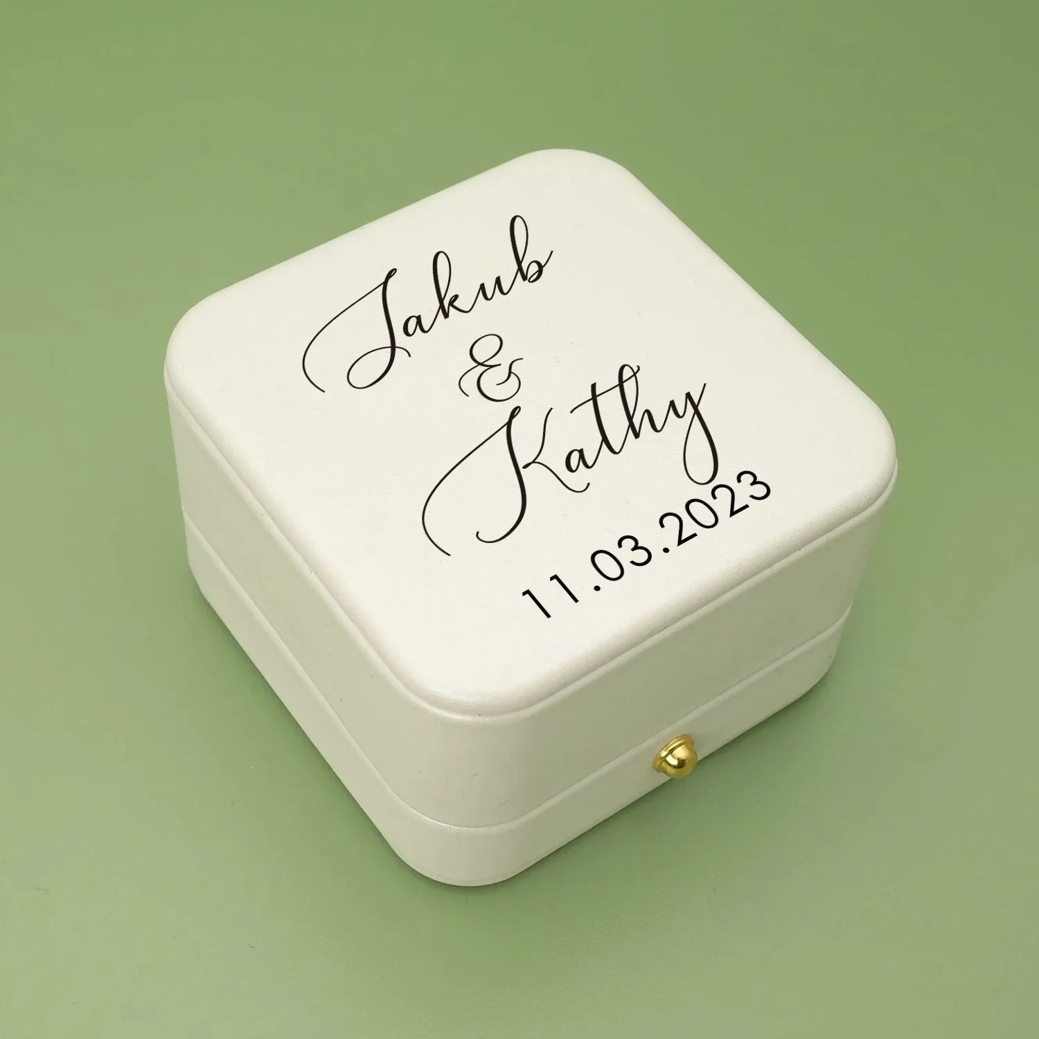 Personalised Wedding Ring Bearer Box