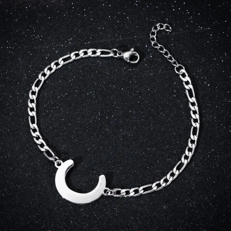 Personalize A-Z 26 Letters Stainless Steel Jewelry Initial Bracelets Bangles For Women Men Couple Alphabet Charm Name Bijoux