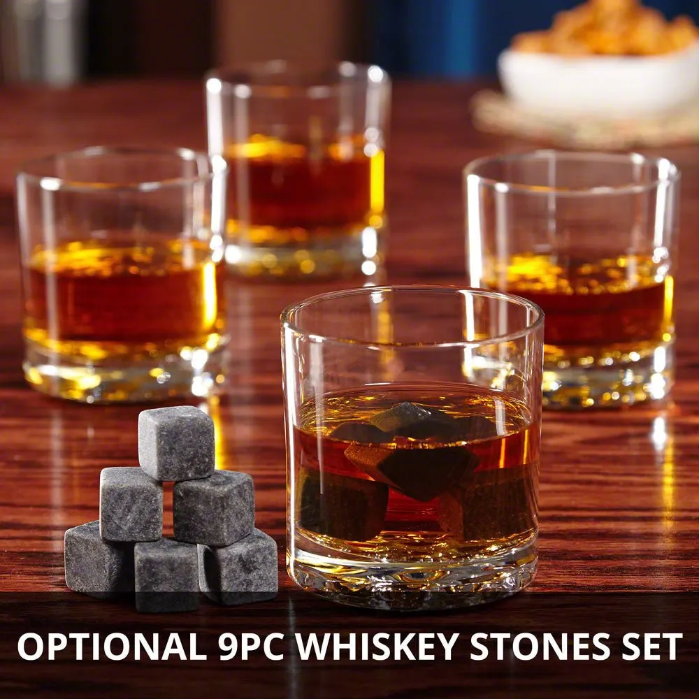 Personalized Buckman Whiskey Glasses for Lawyers, Set of 4