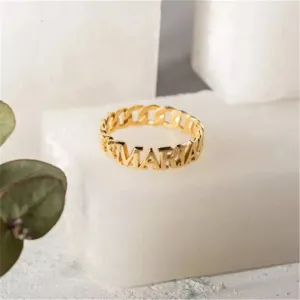 Personalized Cuban Ring