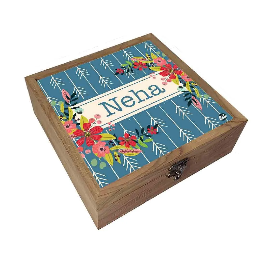 Personalized Jewellery Box for Women - Floral Arrow End