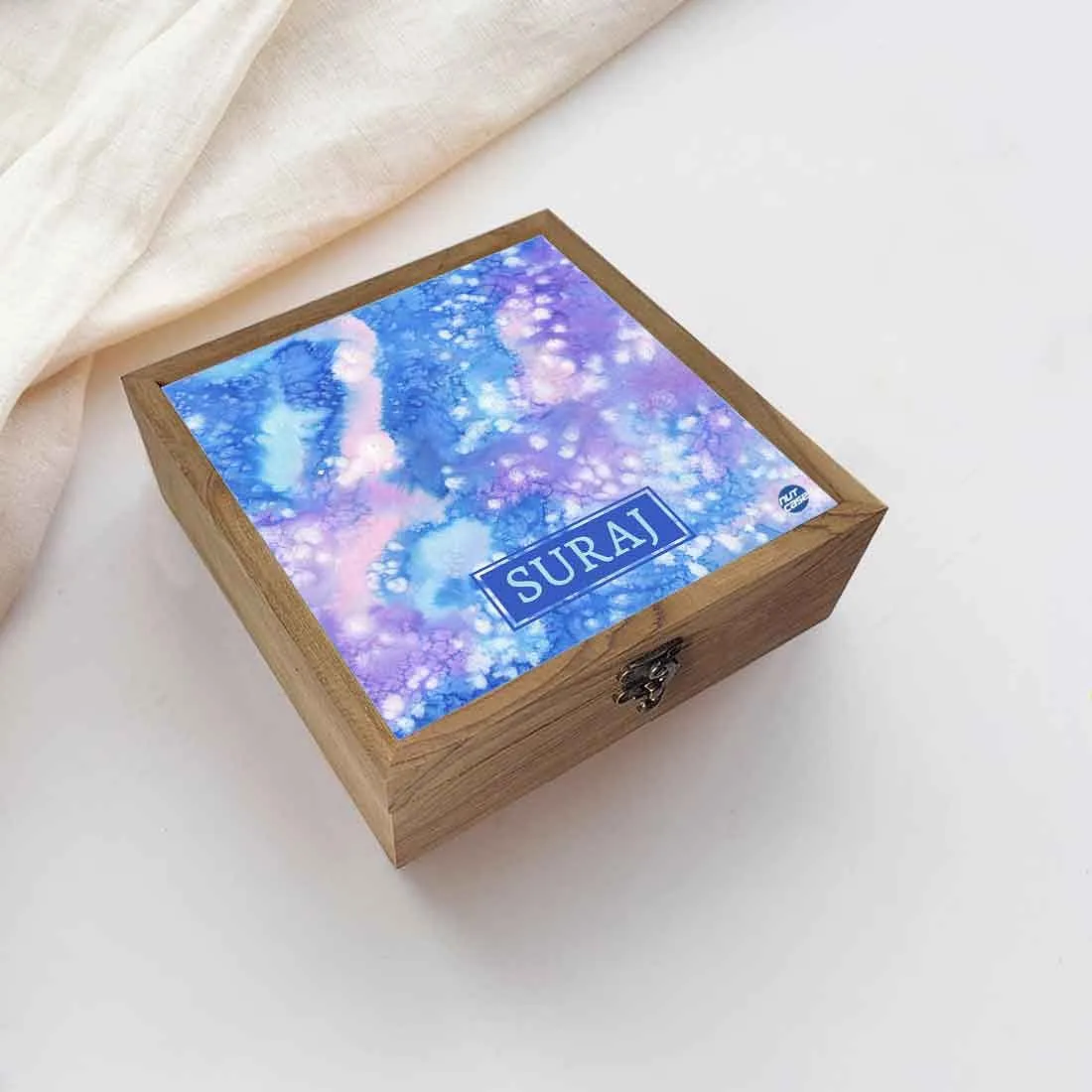 Personalized Jewelry Storage Organizer Box - Arctic Space