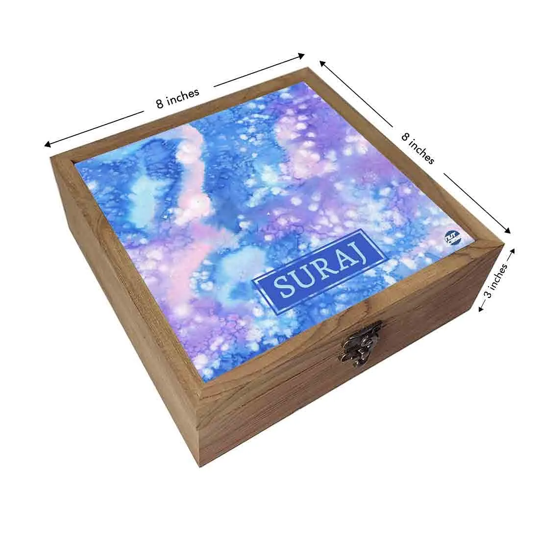 Personalized Jewelry Storage Organizer Box - Arctic Space