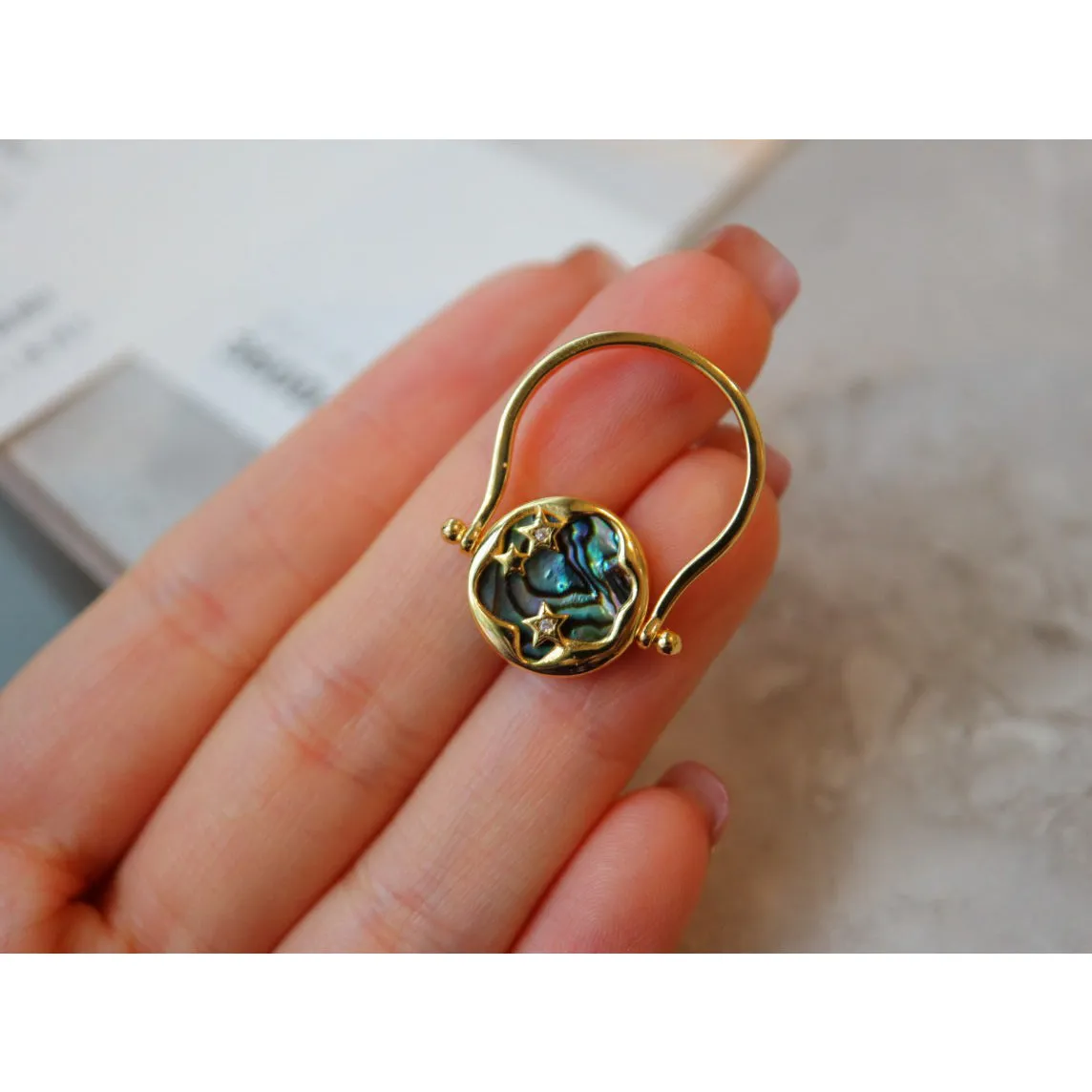 Personalized Reversible Double Side Ring