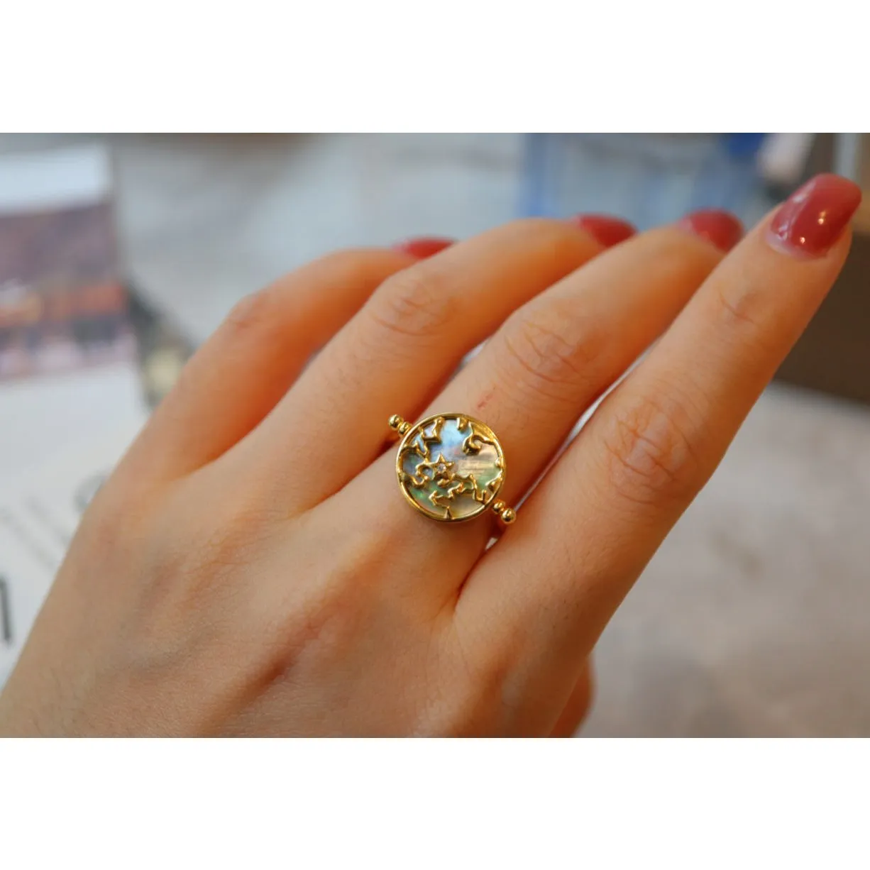Personalized Reversible Double Side Ring