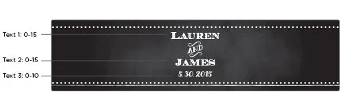 Personalized Water Bottle Labels - Chalk