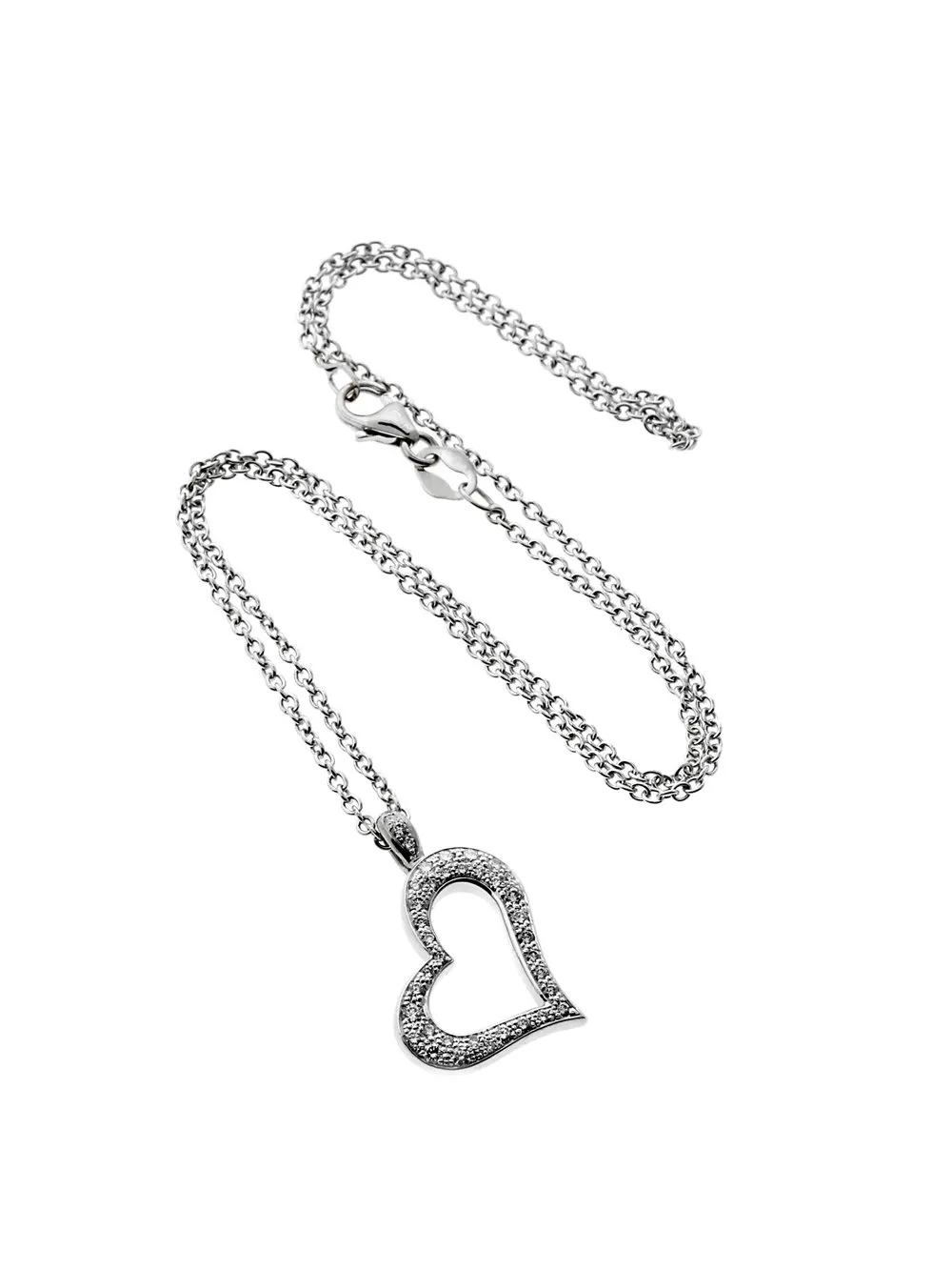 Piaget Diamond Heart White Gold Necklace