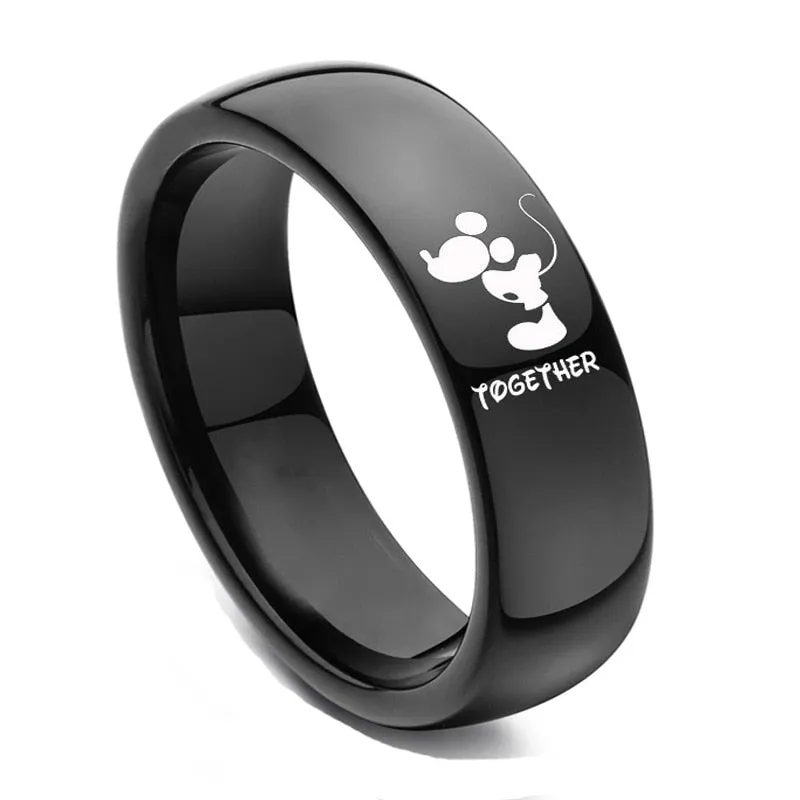 Plated Sun and Moon Promise Ring Anel Falange Championship Rings