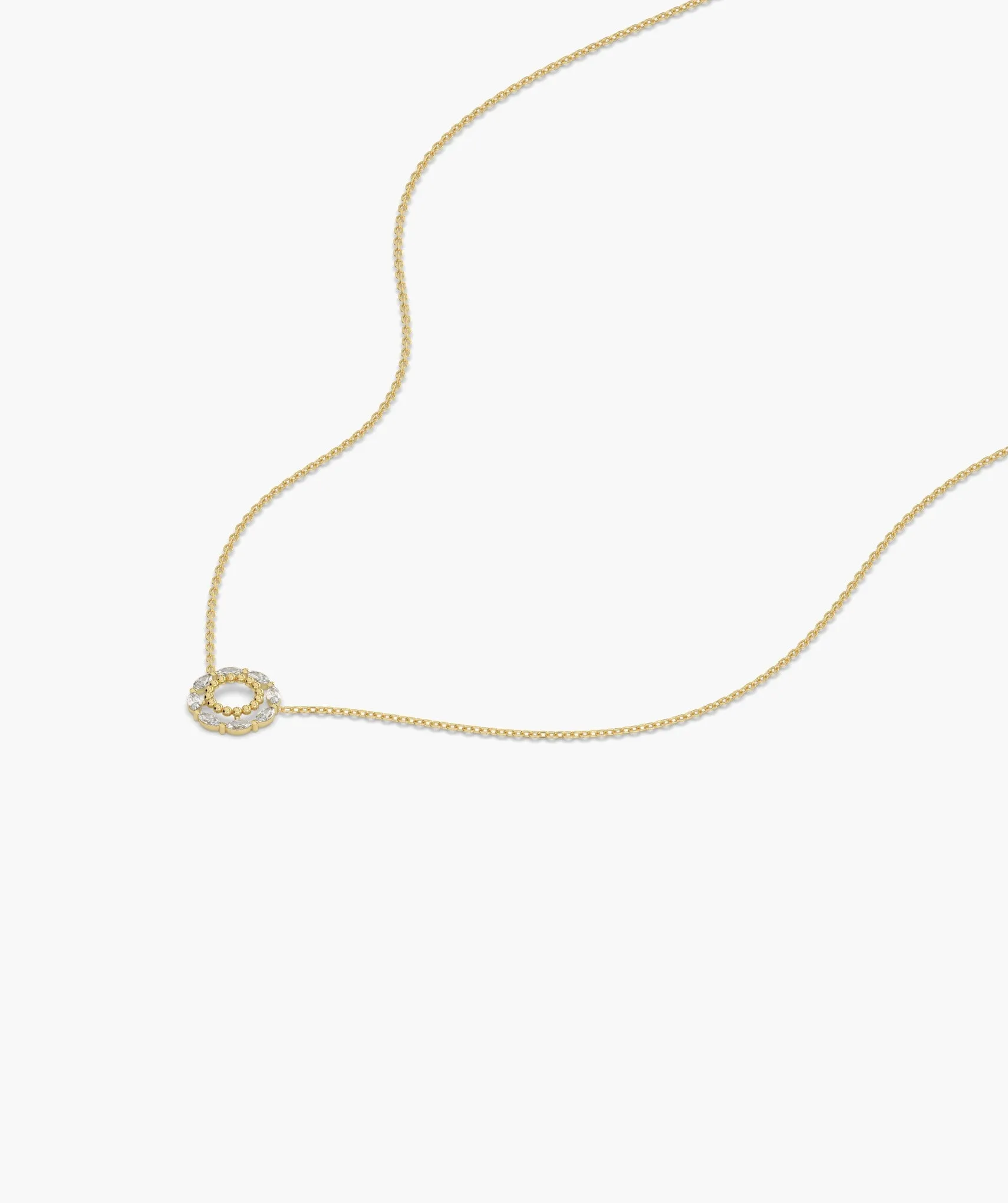 Radiant Halo Diamond Pendant Necklace