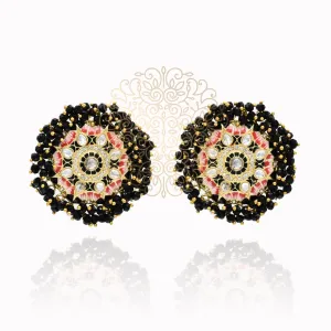 Raghvi Meenakari Beaded Wreath Earrings
