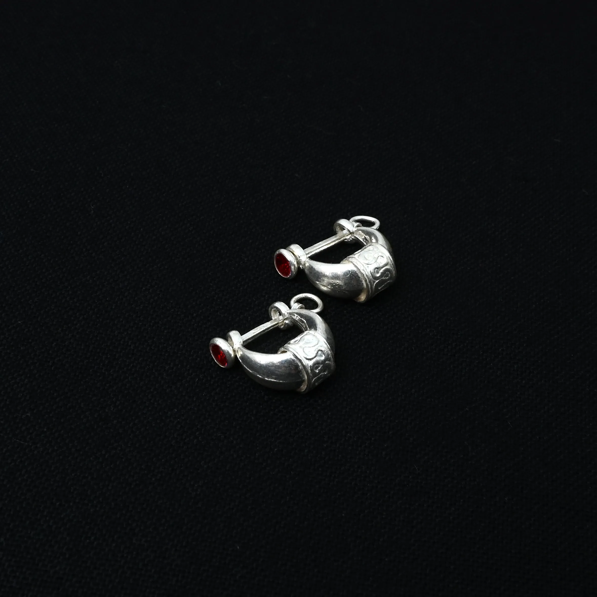 Rajasthani Silver Bali for Men Traditional and Stylish Hoop