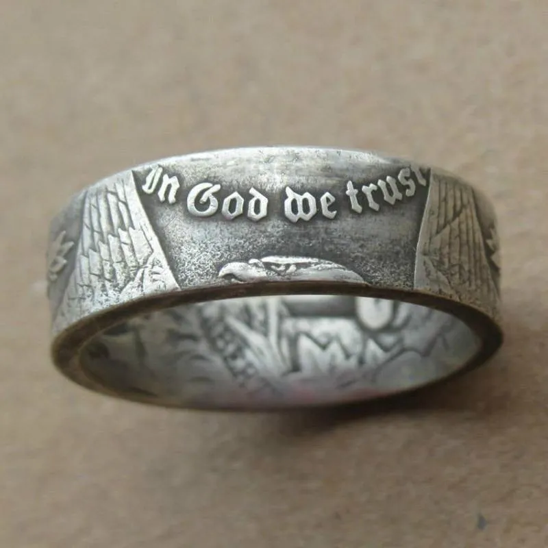 Retro Hand-made Eagle Silver Color Ring