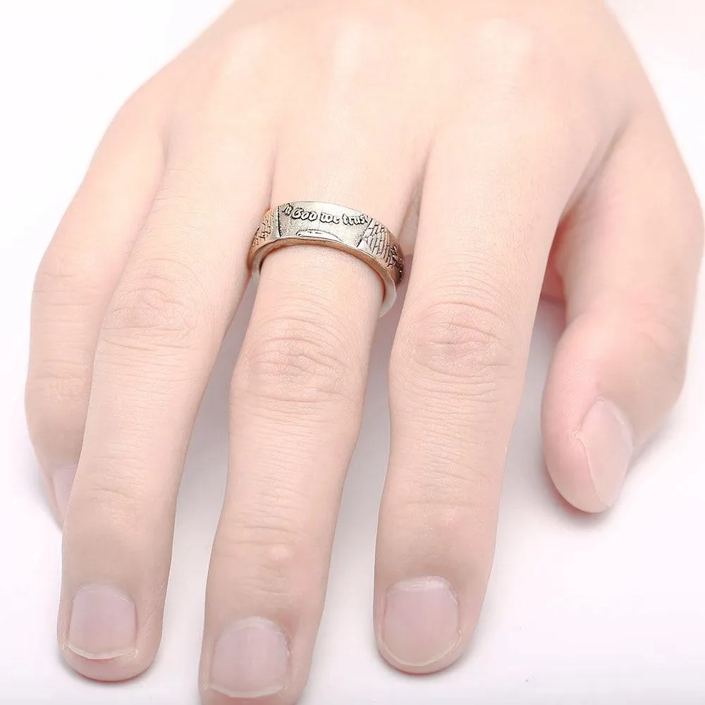 Retro Hand-made Eagle Silver Color Ring