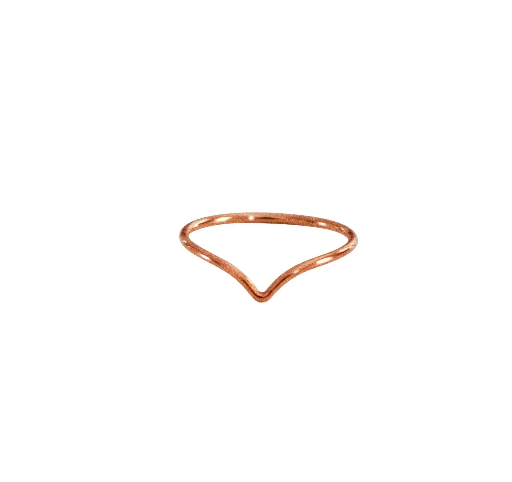Rose Gold Chevron Ring