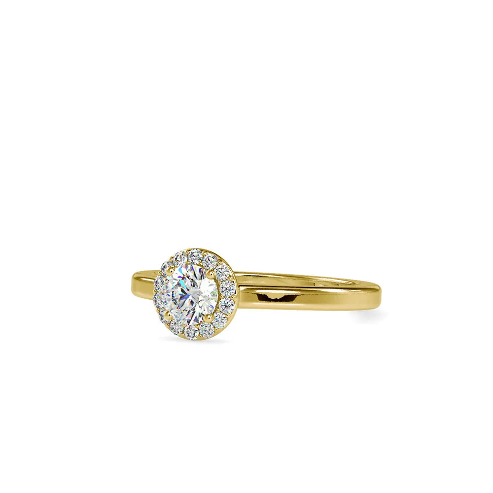 Round Brilliance Halo Diamond Ring