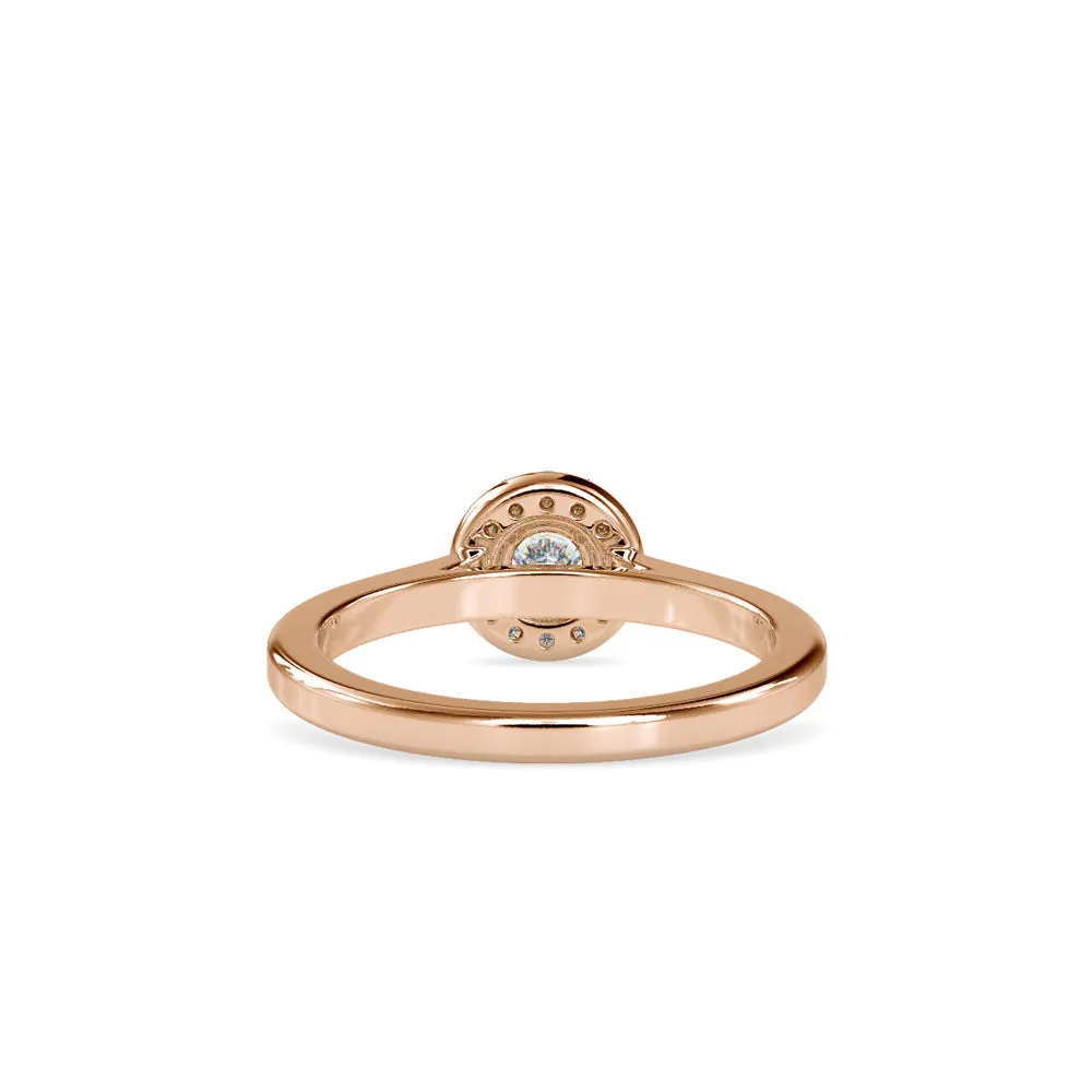 Round Brilliance Halo Diamond Ring