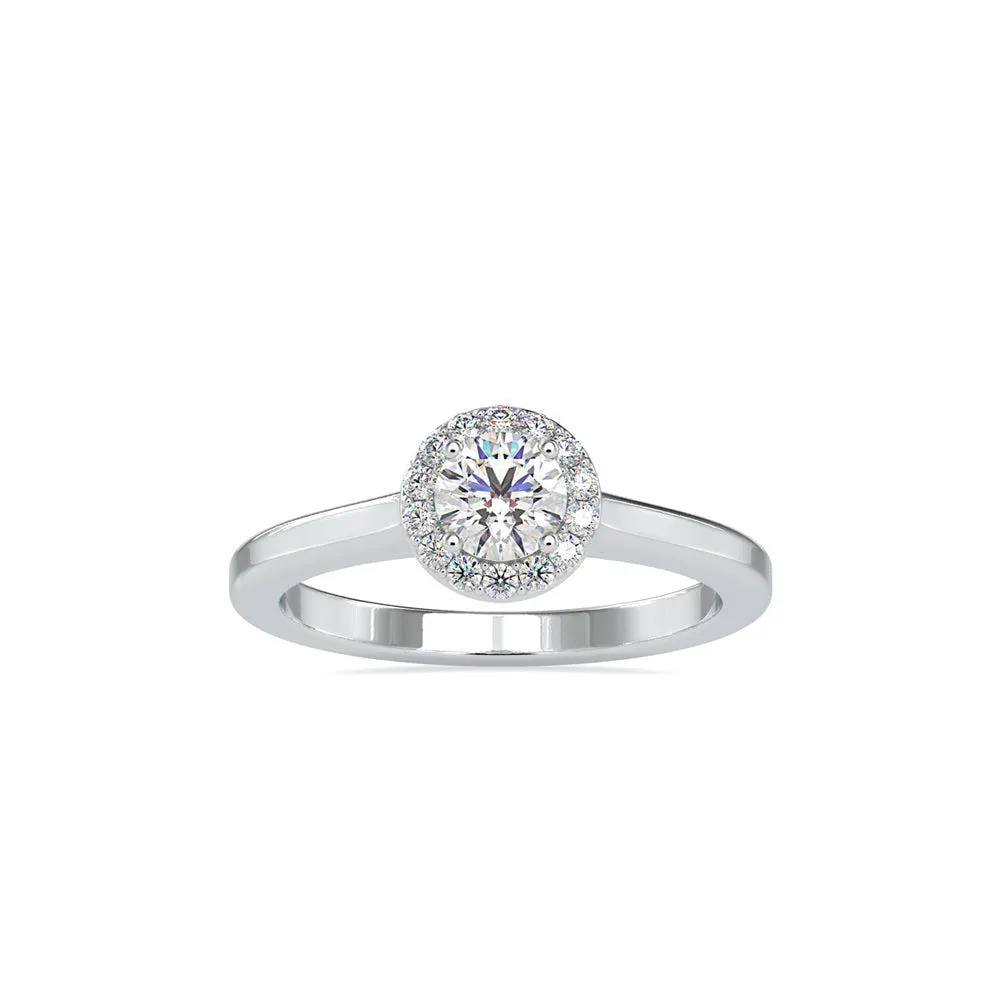 Round Brilliance Halo Diamond Ring