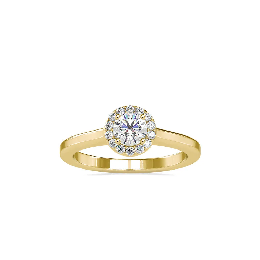 Round Brilliance Halo Diamond Ring
