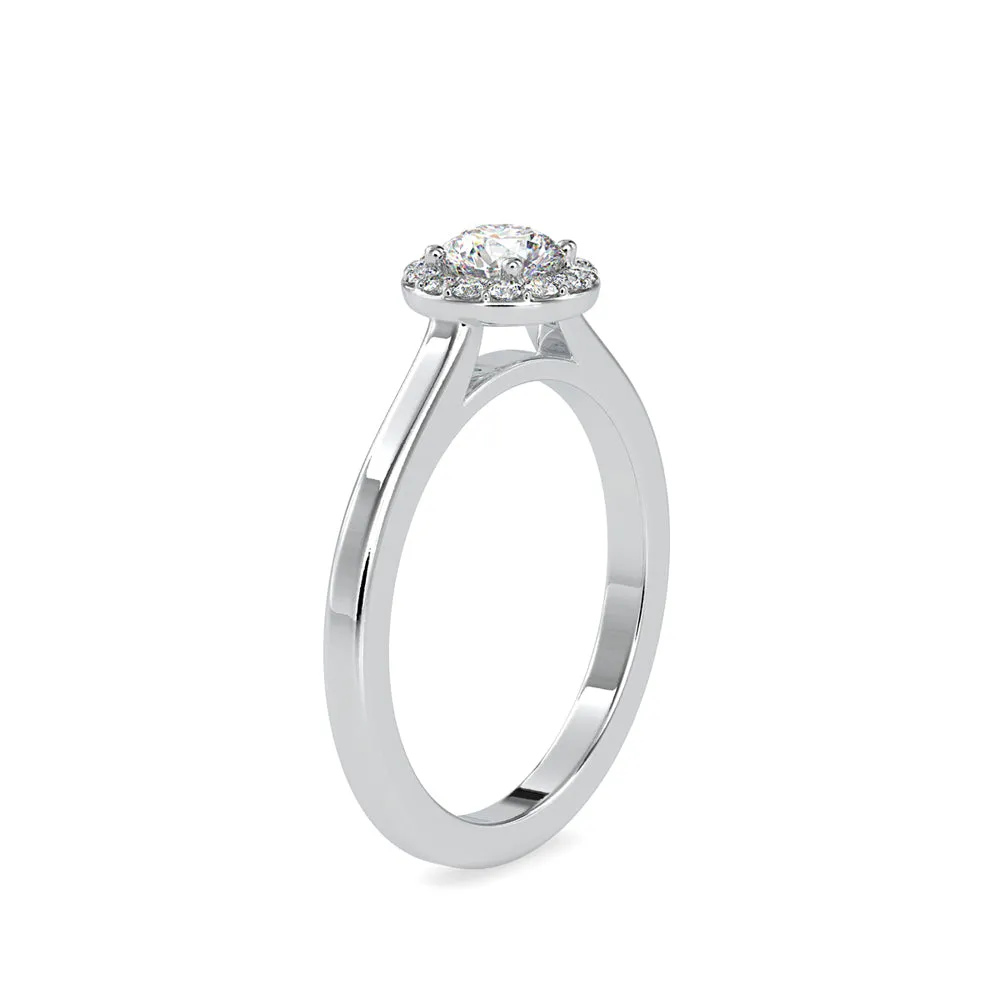 Round Brilliance Halo Diamond Ring