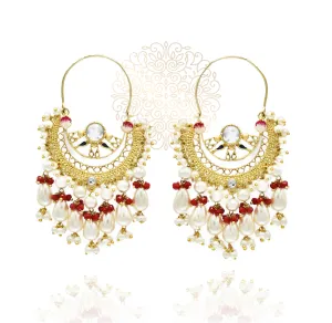 Rukhsar Pearl Drop Baliyan and Tikka Set