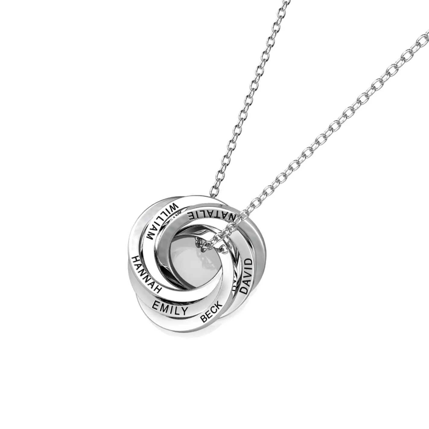Russian 6 Ring Necklace