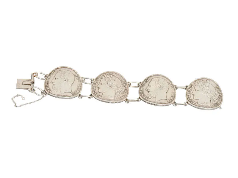 Serious Chic - Weighty Huge Coin Bracelet