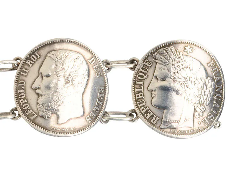 Serious Chic - Weighty Huge Coin Bracelet