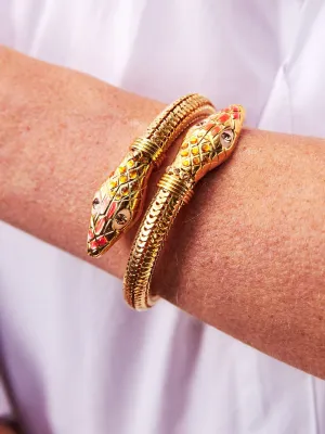 Serpent Bangle - Orange