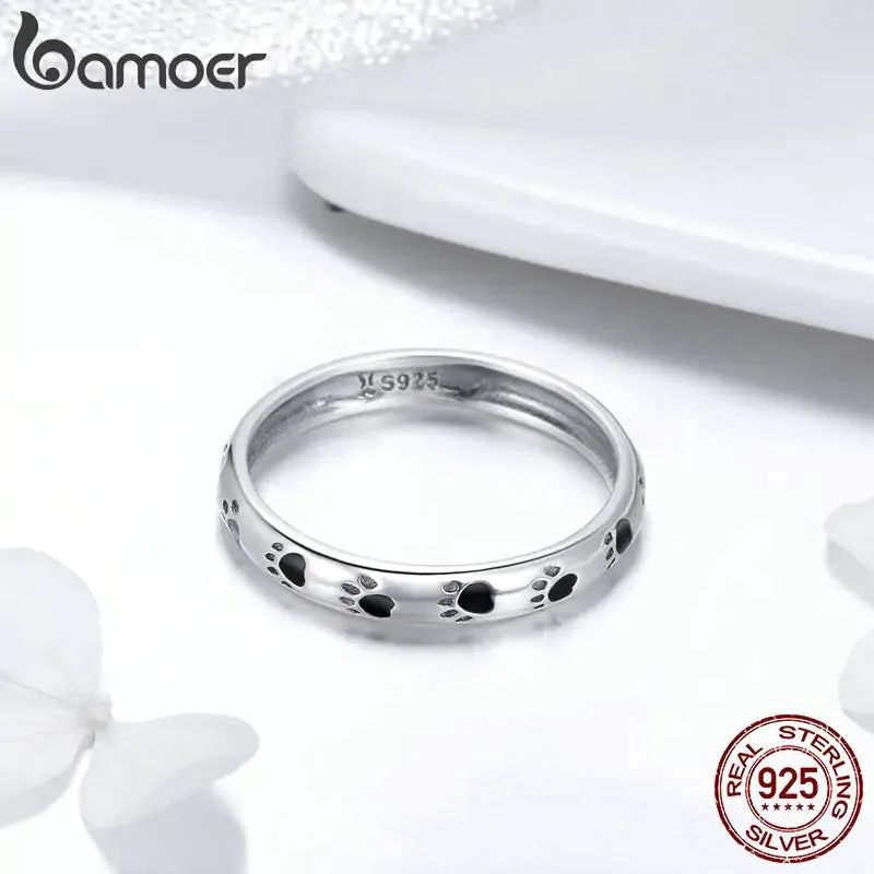 Silver Footprints Finger Rings