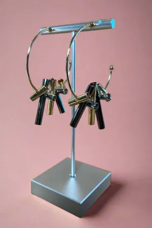 Silver&Gold Tube Hoops
