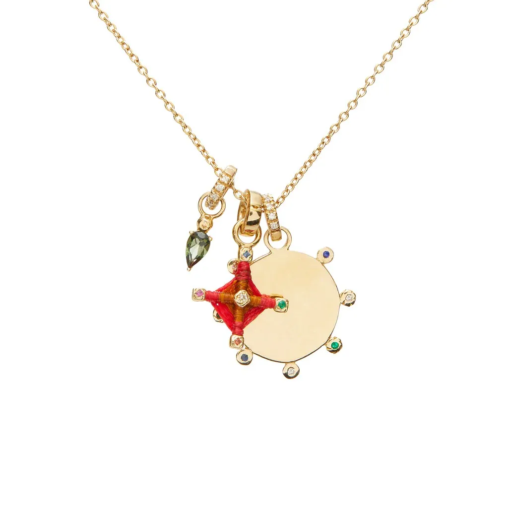 Solid 10k Gold Charm Pendant Enhancer