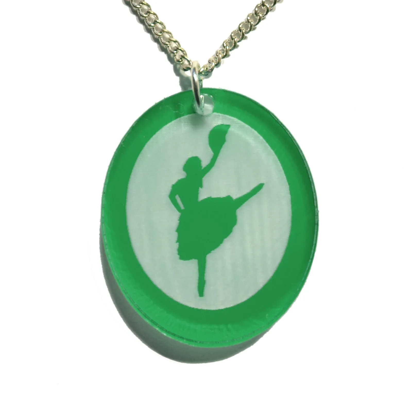 Spanish Chocolate Dancer Silhouette Pendant