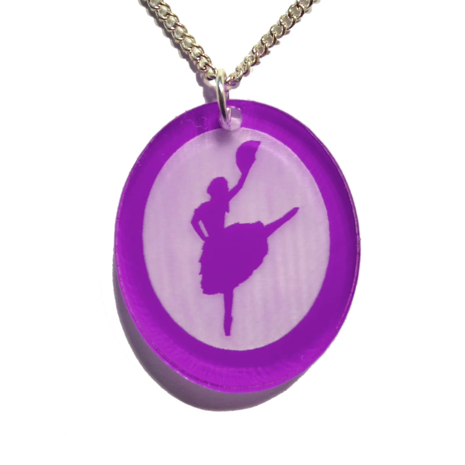 Spanish Chocolate Dancer Silhouette Pendant