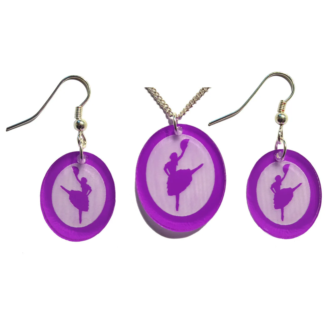 Spanish Chocolate Dancer Silhouette Pendant