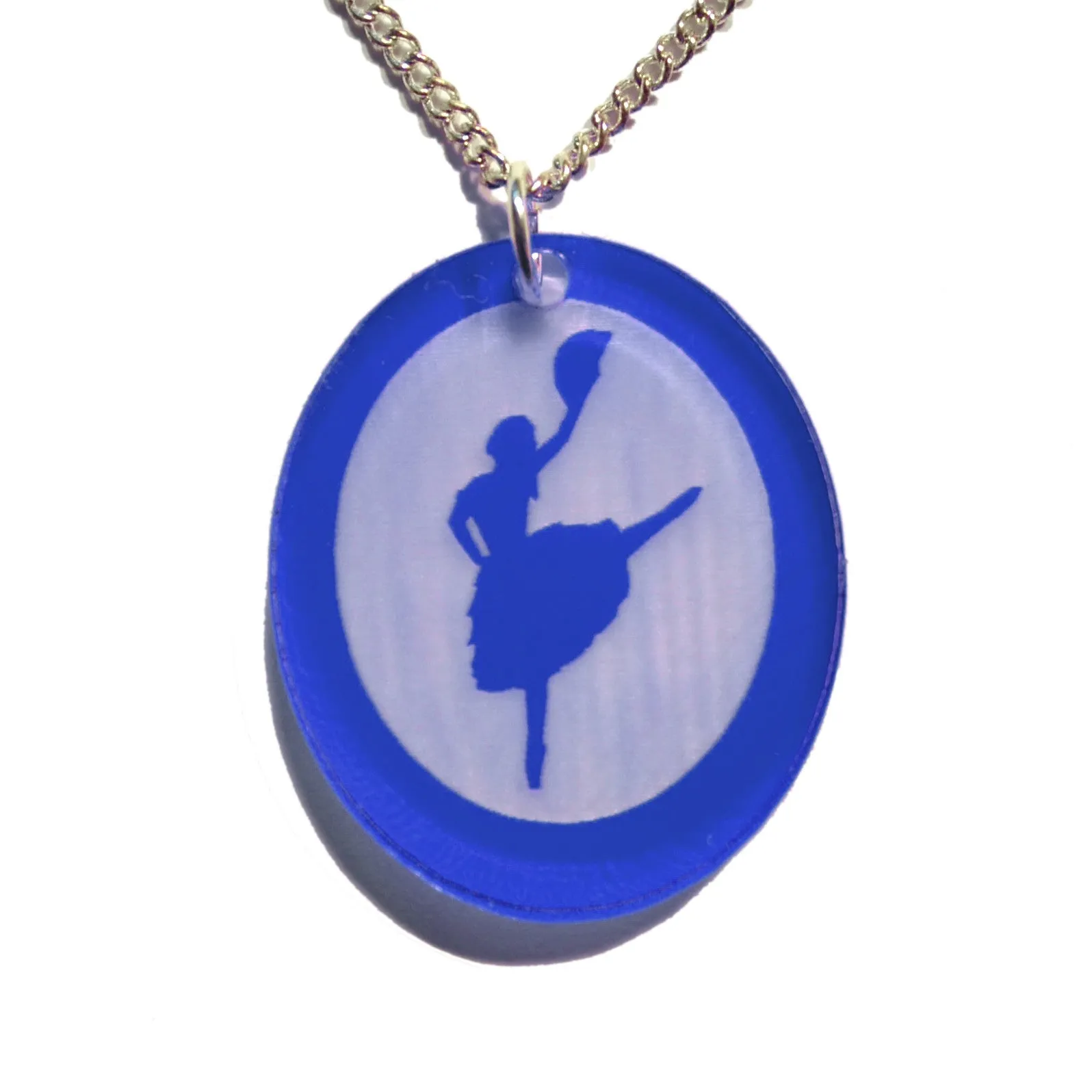 Spanish Chocolate Dancer Silhouette Pendant