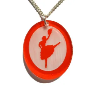 Spanish Chocolate Dancer Silhouette Pendant