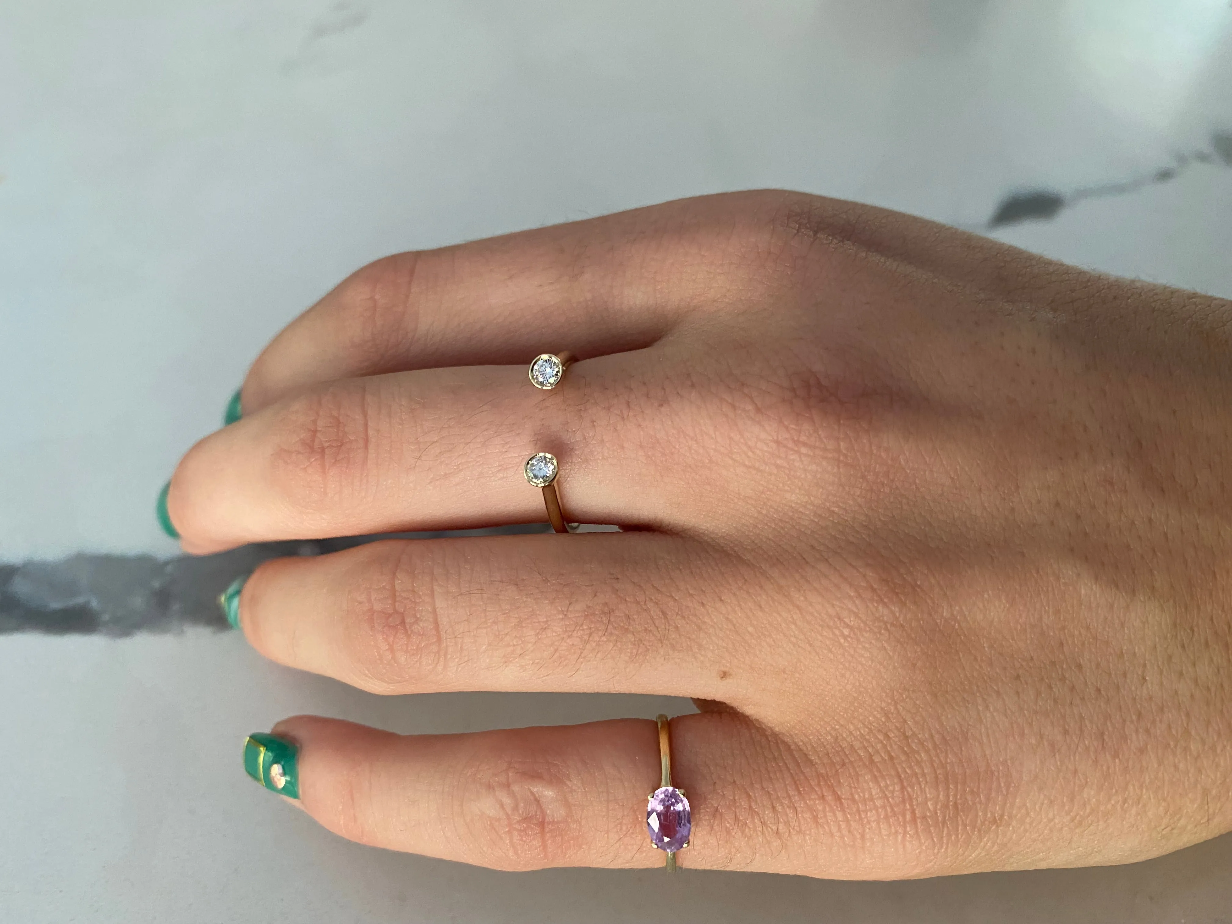 Split Diamond Ring