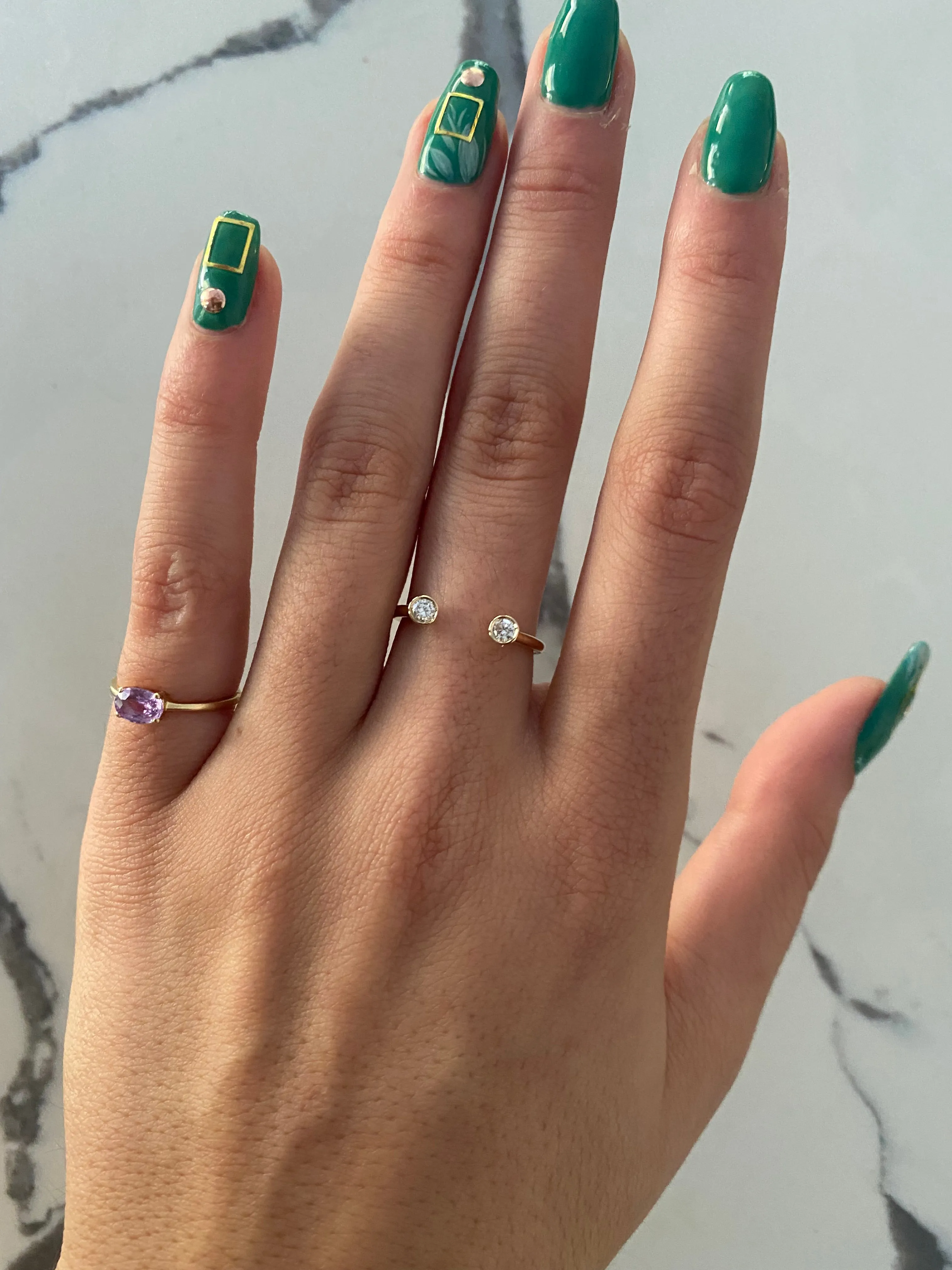 Split Diamond Ring