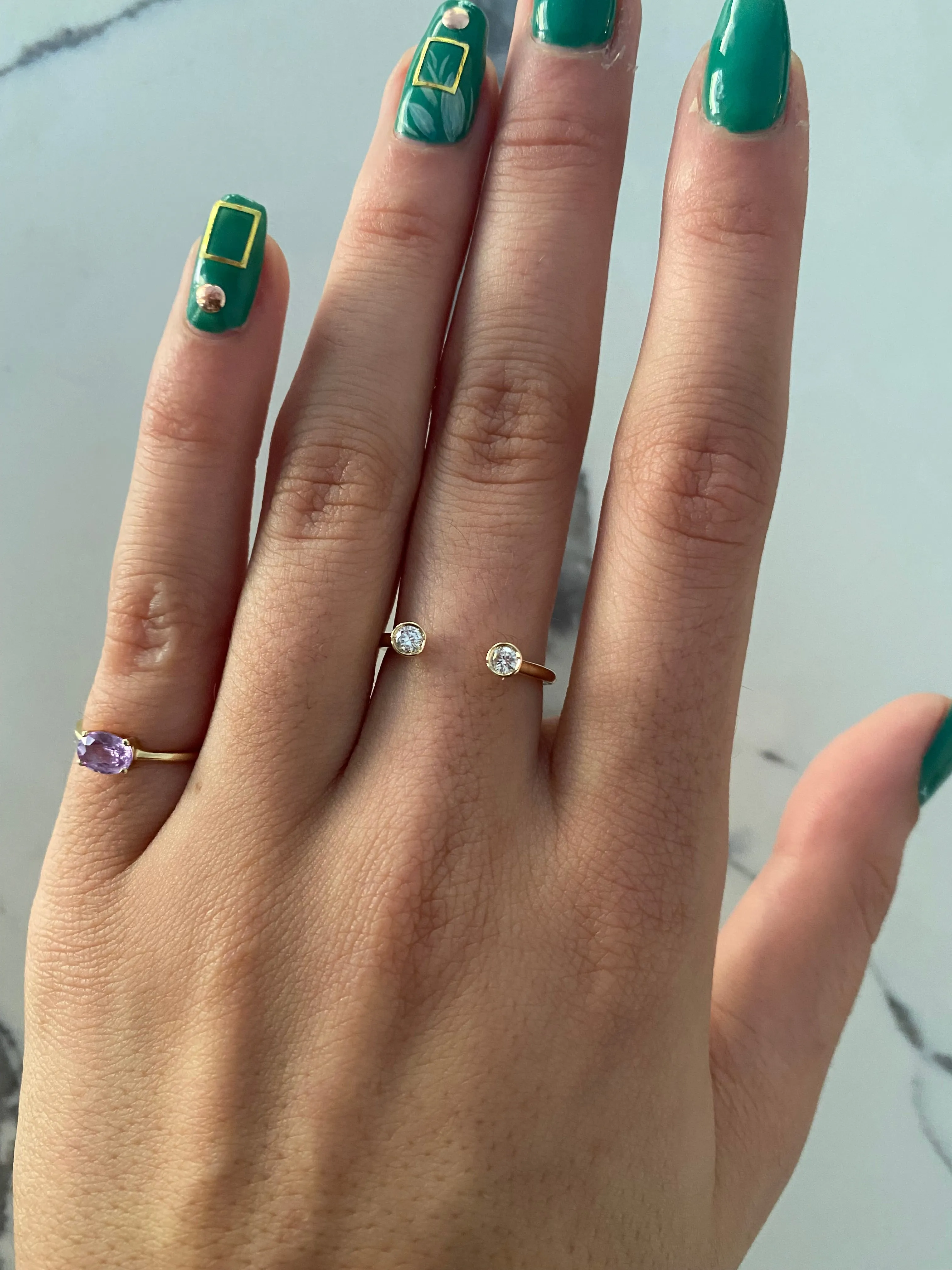 Split Diamond Ring