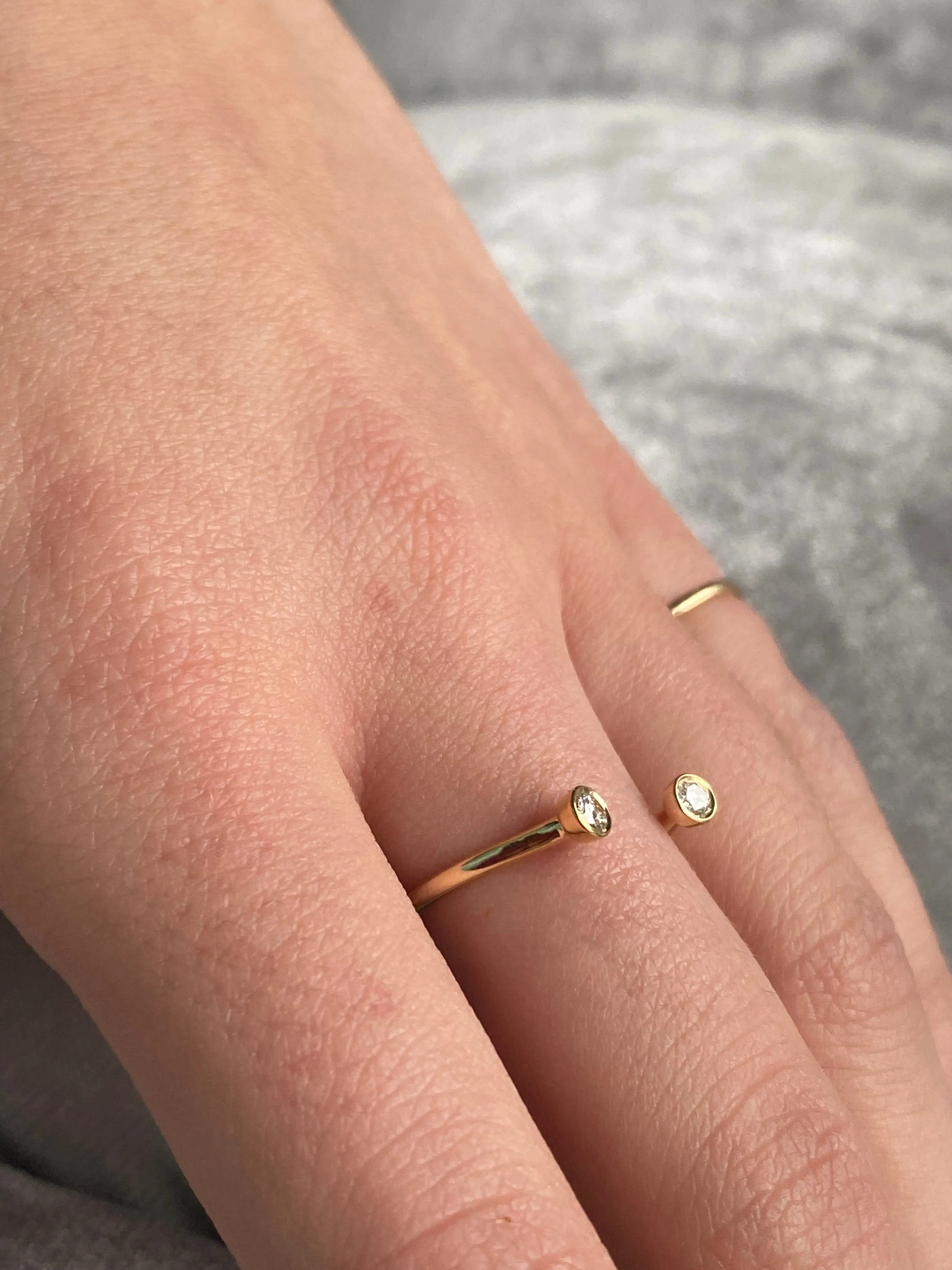 Split Diamond Ring