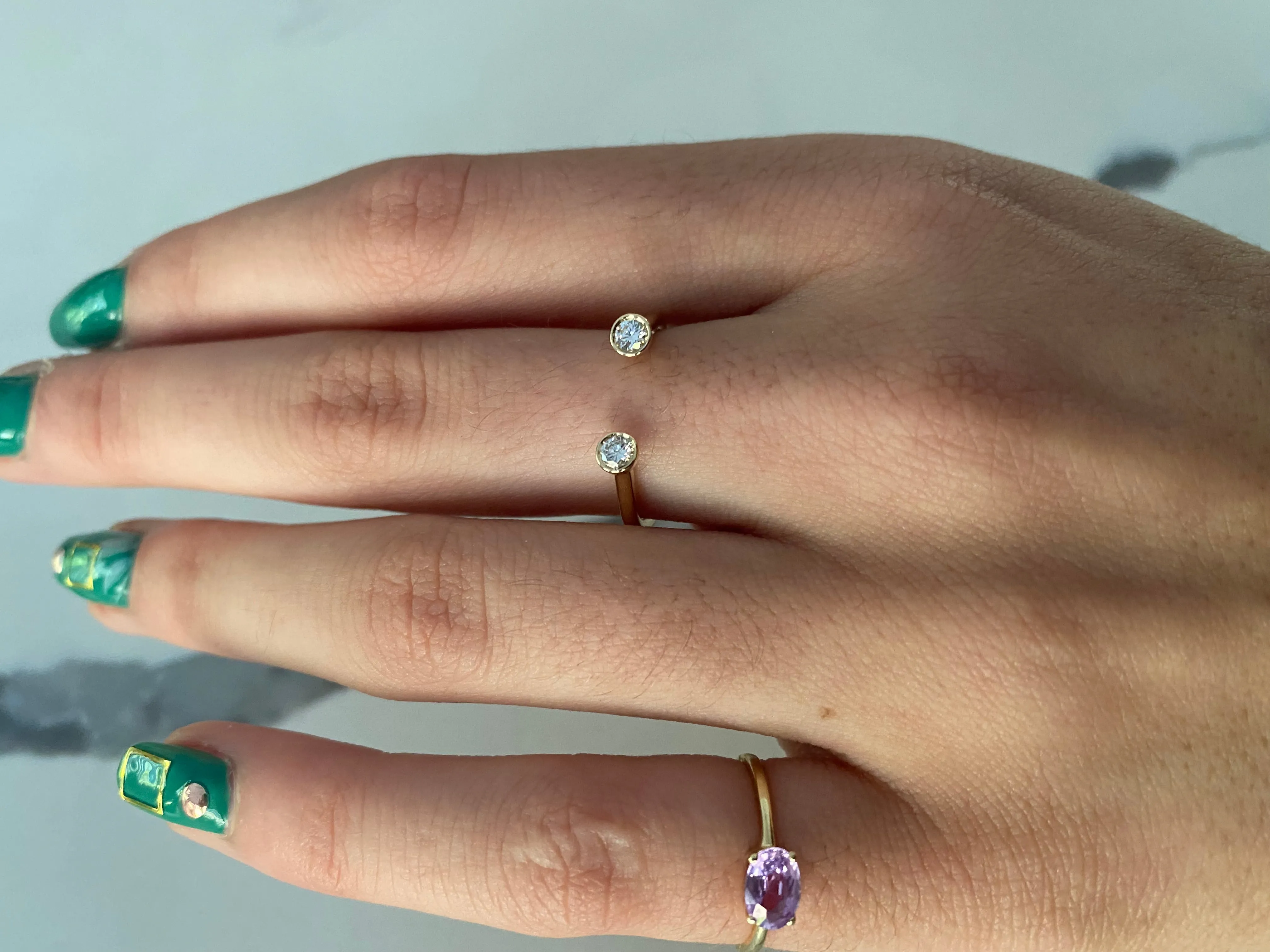 Split Diamond Ring