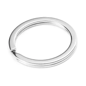 Stainless Steel Key Rings, Durable, Secure Split Ring Design, Multiple Sizes, Versatile for DIY & Key Organization, 20-Pack