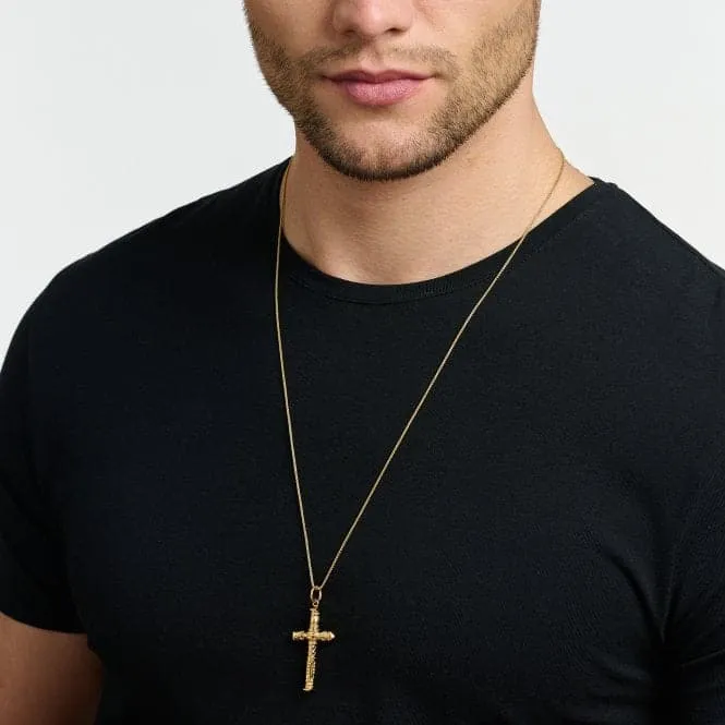 Sterling Silver Gold Plated Cross Pendant PE912-413-39