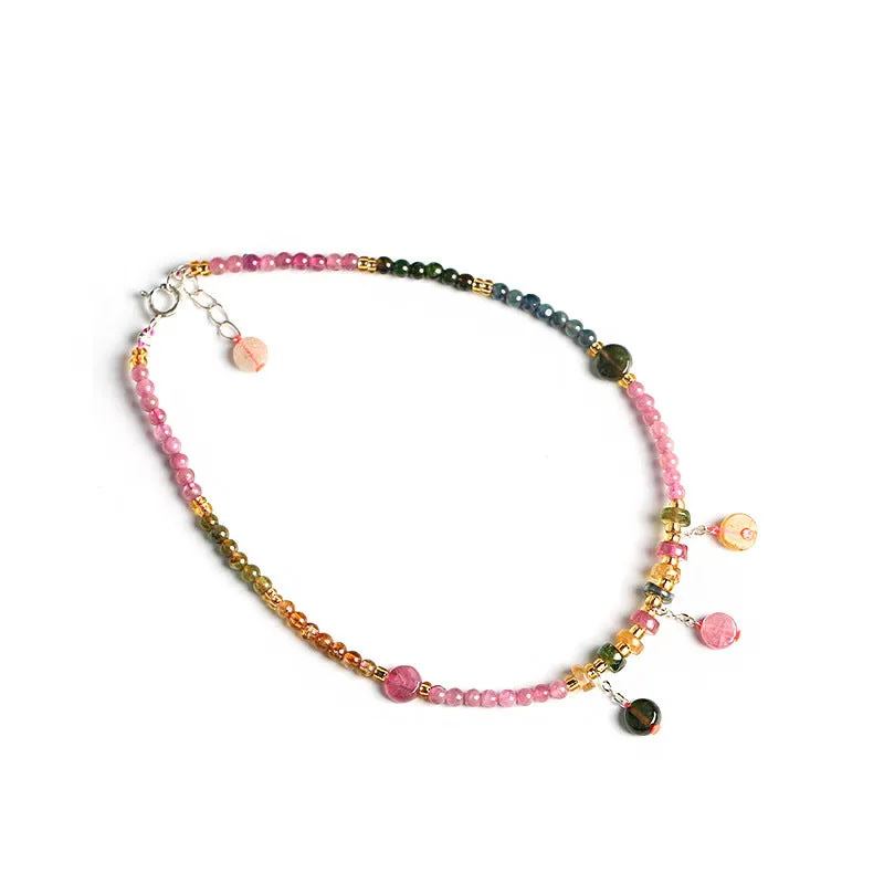 Sterling Silver With Natural Tourmaline Women's