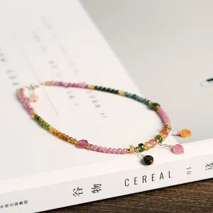 Sterling Silver With Natural Tourmaline Women's