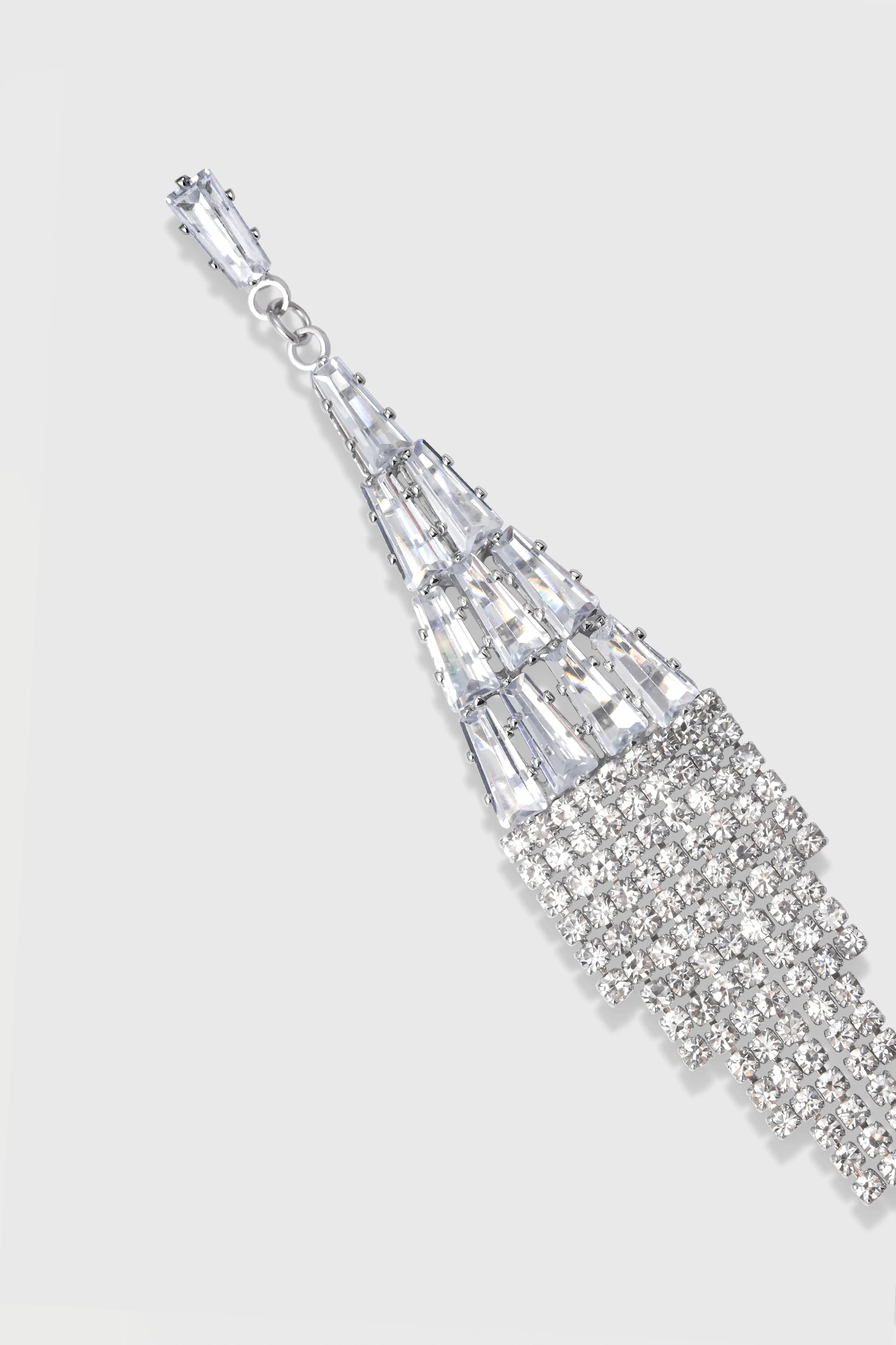 Stylish Crystal Tassel Earrings