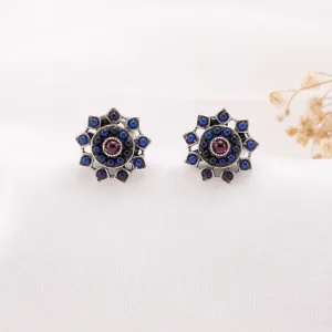 Stylish Oxidised Studs