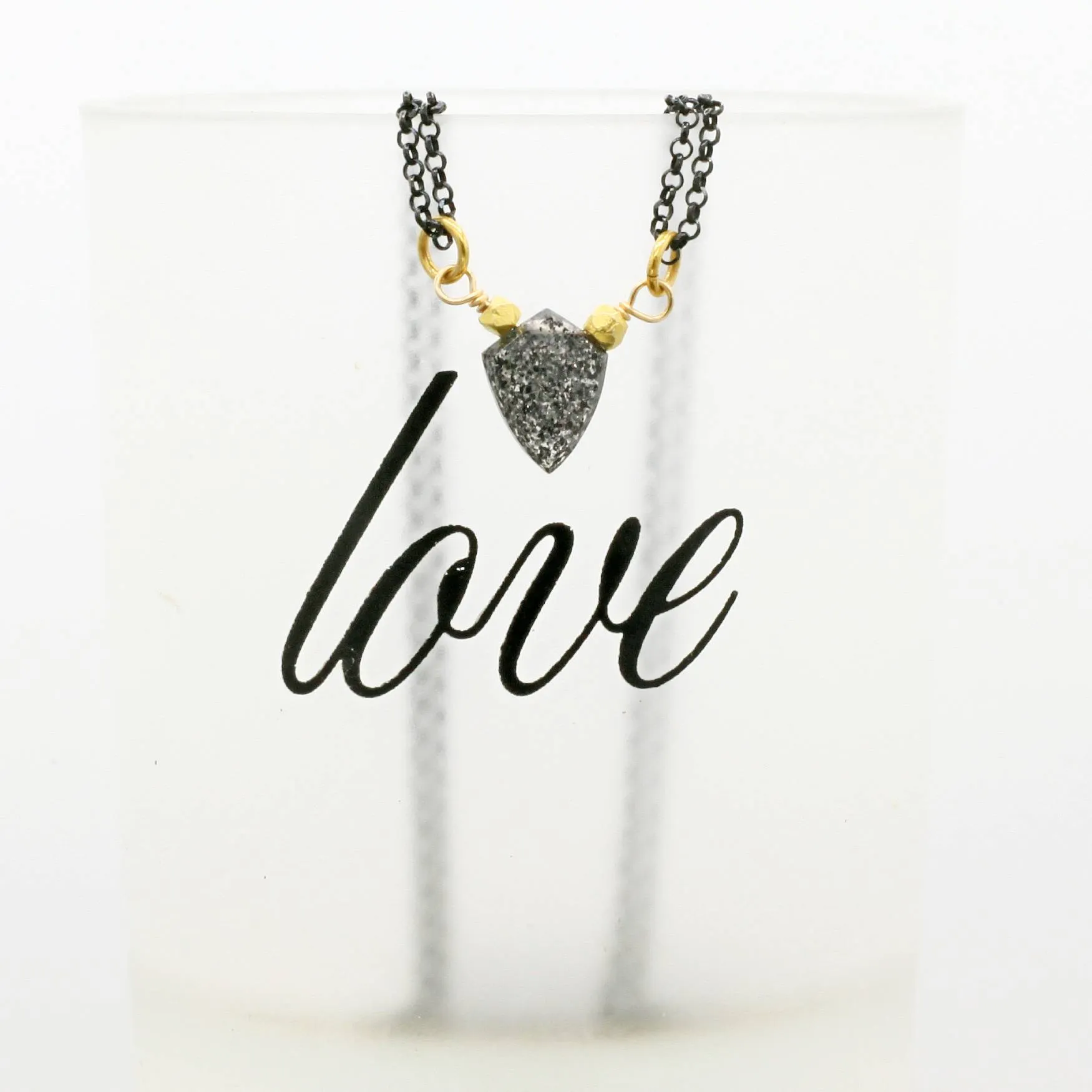 Sunstone   Oxidized Sterling Silver Gemstone Necklace